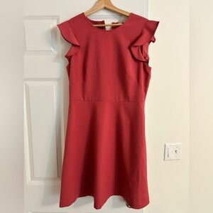LOFT Flutter Sleeve A-Line Dress